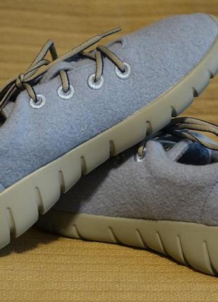 Фирменные чисто шерстяные голубые беговые кроссовки giesswein merino runners австрия 38 р.