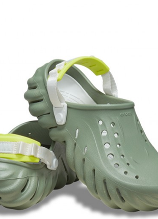 Crocs кроксы клоги сабо шлепки echo clog moss 207937-308