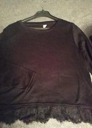 Шикарная кофточка, размер m-l, с кружевом