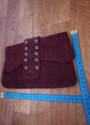 Замшевий клатч