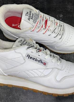 Шкіряні демі кросівки reebok classic, оригінал, р-р 35-36, уст 23 см
