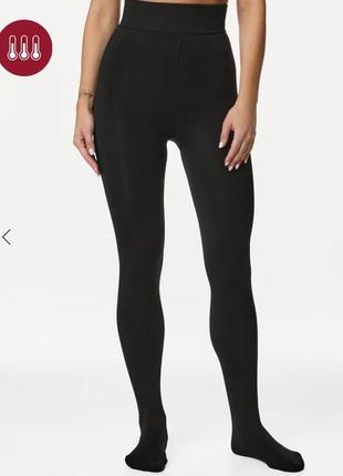 Колготы женские утепленные, на меху marks and spencer