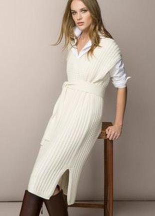 Шерстяное платье вязка косы