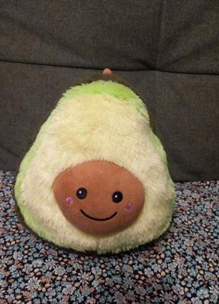 Плюшевая подушка  авокадо