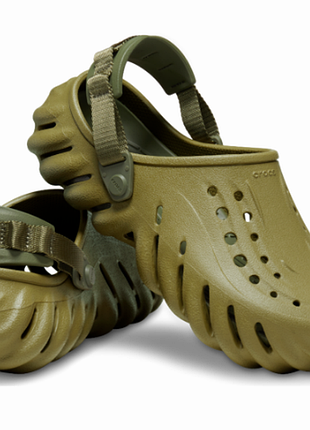 Crocs кроксы клоги сабо шлепки echo clog aloe 207937