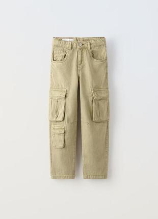 Карго на мальчика хаки твиловые штаны на мальчика