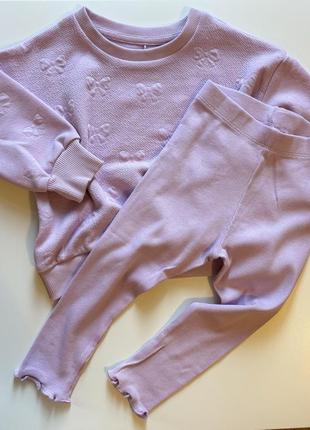 Костюм на девочку george 1/1,5, 3/4 года, лосины свитшот