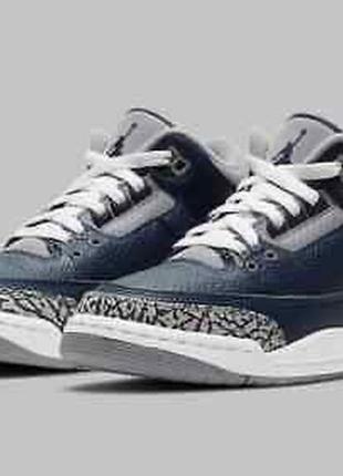 Кроссовки air jordan 3 retro (gs) georgetown