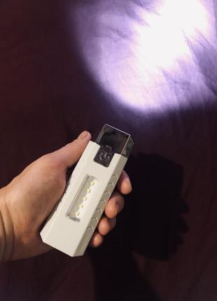 Ліхтарик usb подвійне джерело світла
