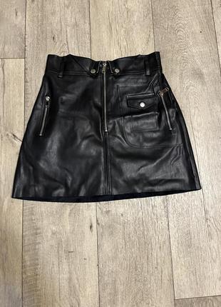 Кожаная юбка