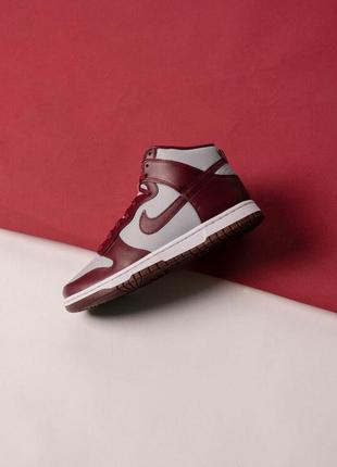 Кросівки nike dunk high dark beetroot