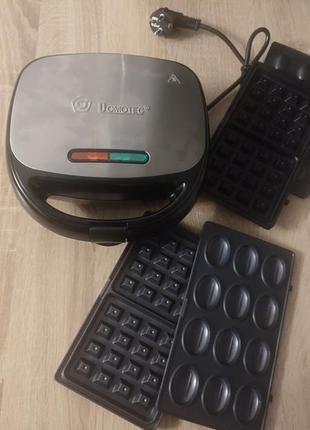 Мультимейкер, сэндвичница domotec 4в1