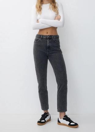 Джинси сірі pull&bear mom