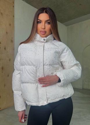 Куртка со стразами