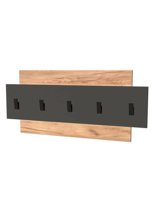 Вішалка на стіну  нордик вішалка 800 дуб крафт золотий + білий  71500