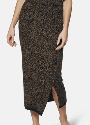 Трикотажная двухцветная теплая юбочка madeleine