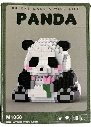 Конструктор панда з тюльпаном