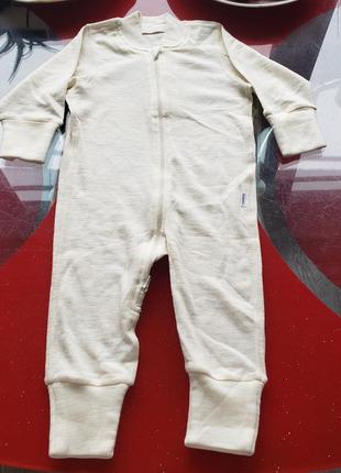 North термо чоловічок сліп на блискавці шерсть мериноса хлопчику дівчинці 9-12м 74-80см