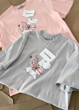 Футболка acne studios x moomin