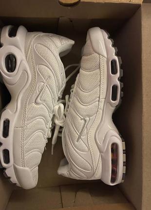 Nike air max tn plus white (белые) кроссовки