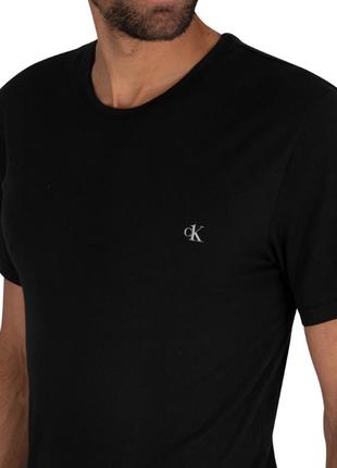 Футболка calvin klein ck one logo crew neck lounge t-shirts  (1)