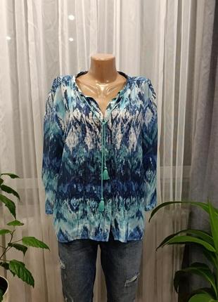 Шифонова жіноча блуза, розмір l,xl