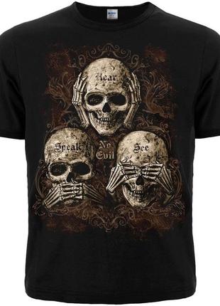 Футболка see no evil, hear no evil, speak no evil