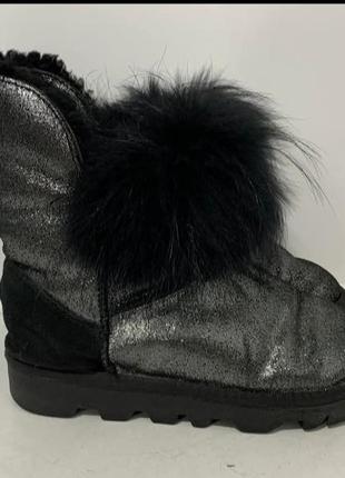 Натуральные зимние женские сапоги 24-24,5 см лот 135