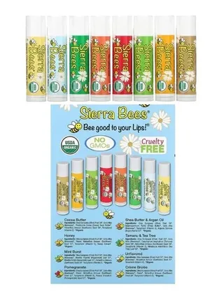Sierra bees organic lip balm органічний бальзам для губ