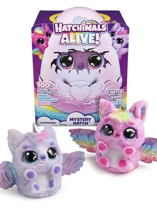Інтерактивна іграшка hatchimals паффі, що потребує любові та піклування.