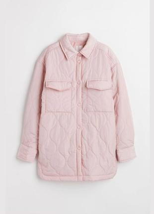 Стеганая куртка рубашка h&m