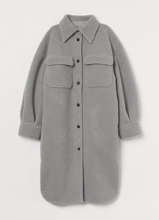 H&m рубашка пальто тедди