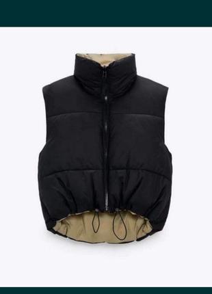 Двухсторонняя жилетка zara