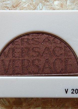 Мягкие одноцветные тени versace eyeshadow duo v2015 тестер в коробке картонной мягкая текстура теней