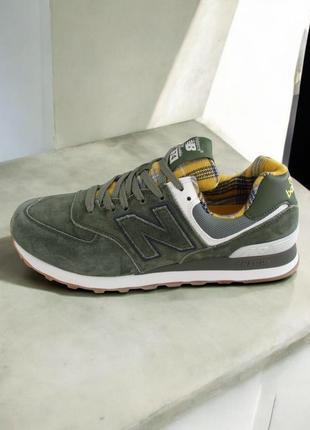 Кросівки new belance green\beige нью беланс хакі (0233)