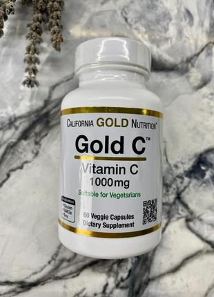 California gold nutrition, gold c, вітамін с, 1000 мг, 60шт