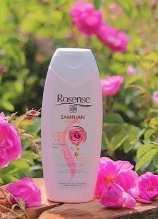 Трояндовий шампунь з кератином для волосся rosense 400 ml
