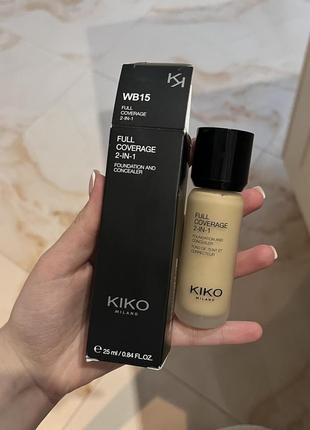 Тональная основа и консилер kiko milano