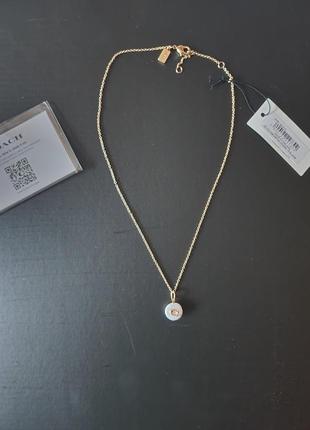 Намисто coach signature coin pearl  оригiнал!