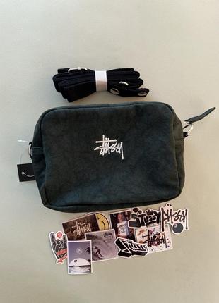 Сумка stussy стусі стуси stussy canvas месенджер стусси