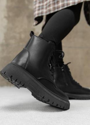 Черевики зимові жіночі martins black