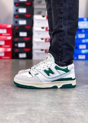 Кроссовки new balance 550 white green