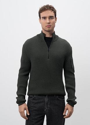 Светр вʼязаний у стилі c.p. company casual 1/3 zip