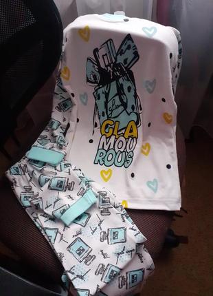 Пижама на девочку 7-8 лет демисезон, одежда для сна
