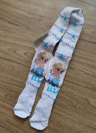 Дитячі ажурні колготи ельза крижане серце фрозен disney р.8/9 ,128/134