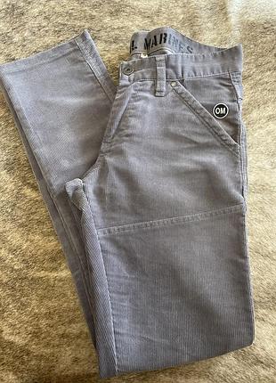 Женский штаны серого цвета вельвет вельветовые original marines , оригинал