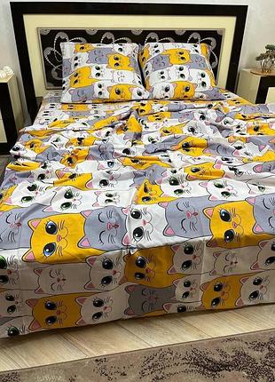 Комплект постельного белья бязь-люкс, котики