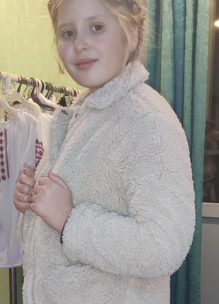 Шубка тедди h&m