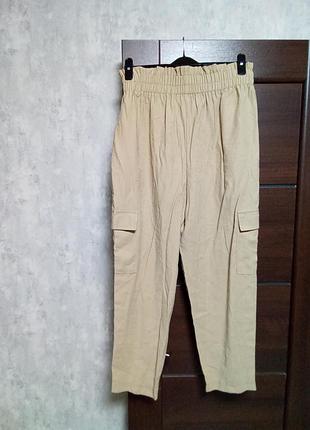 Брендовые новые вискозные брюки-карго р.14.4 фото