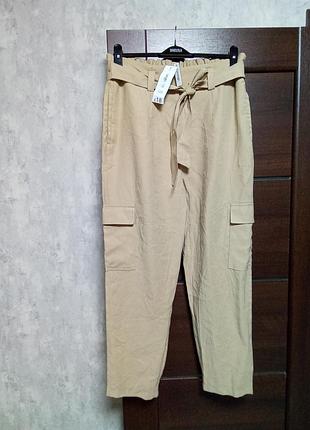 Брендовые новые вискозные брюки-карго р.14.5 фото
